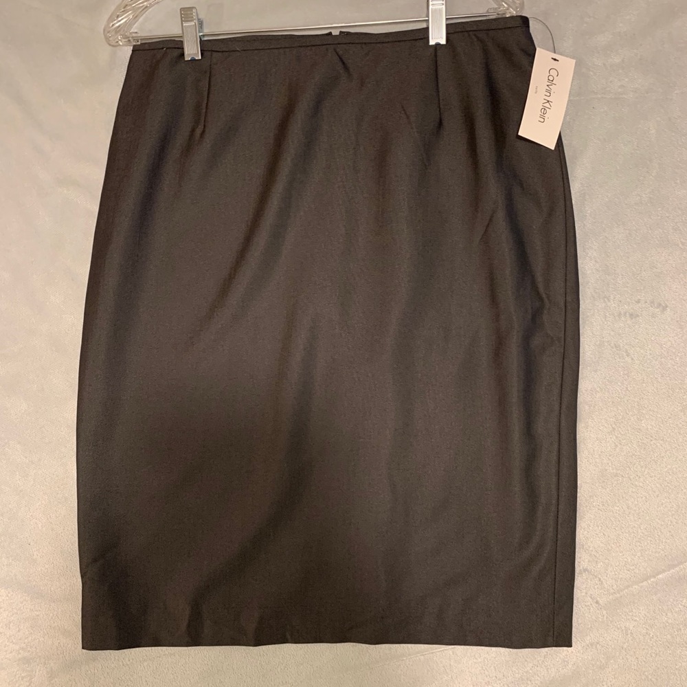 NWT Calvin Klein 2-Piece Gray Skirt Suit - Picture 4 of 8